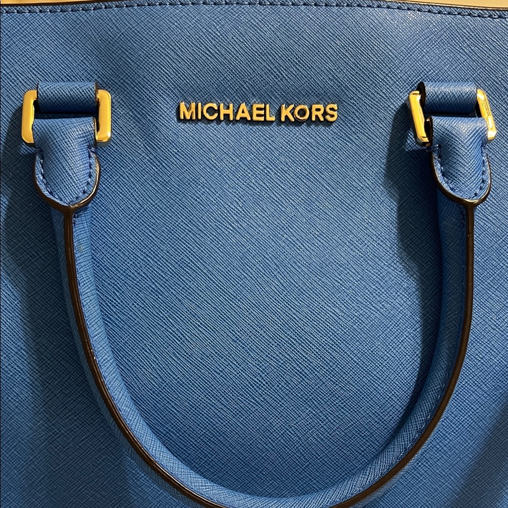 Michael Kors Royal Blue Satchel - Picture 3 of 15